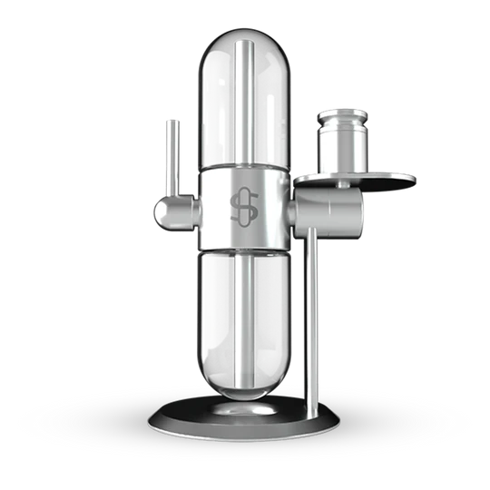 Stündenglass Gravity Hookah V2 - Polished Silver
