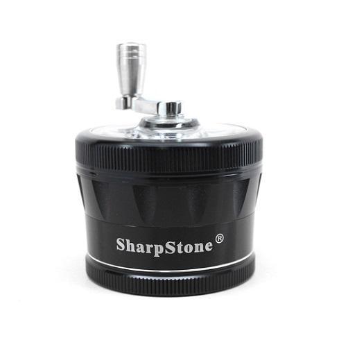 SharpStone Grinder V2 Hand Crank - 4 Piece - Clear Top (2.5