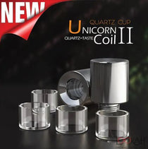 Lookah Unicorn Wax E-Rig Replacement Coils - 2 Quartz Coils & 4 Cups